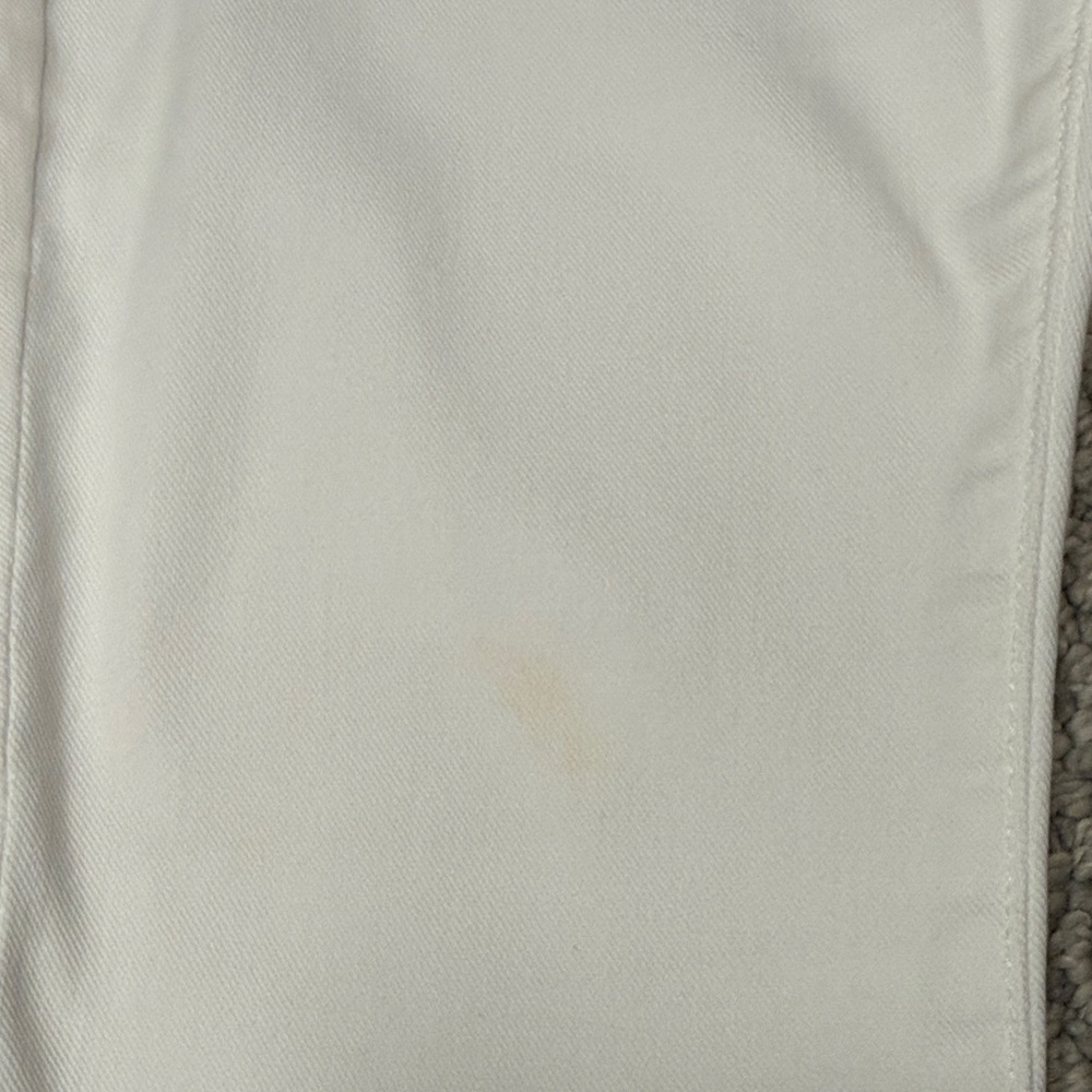 Mother High-Waisted Looker Ankle Fray White Jeans, Size 31 - Picture 13 of 15